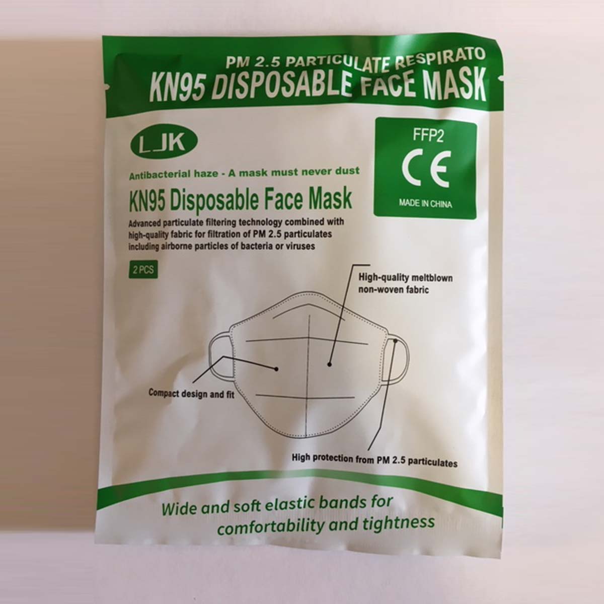 Kn95 Ffp2 Disposable Face Mask 2pack Sa And De Dixon Ltd 9818